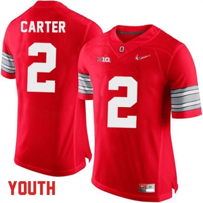 Ohio State Buckeyes Youth Cris Carter #2 Red Authentic Nike Diamond Quest Playoffs College NCAA Stitched Football Jersey CU19F66AK